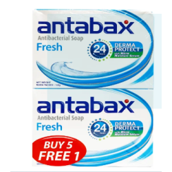 Antabax Anti-Bacterial Fresh Derma Protect Bar Soap 120 g x 6 pcs